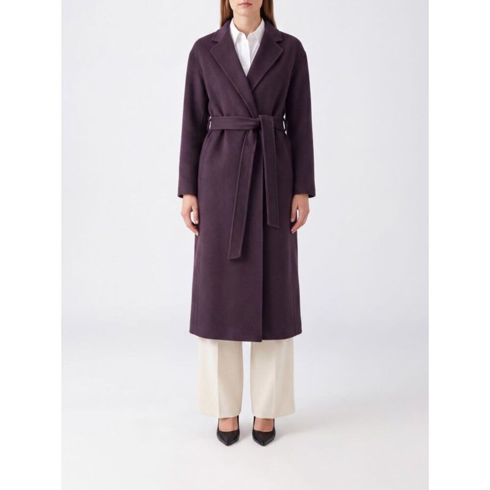 Filippa K Women Hooded Wool Robe Coat Filippa K With A Tie-Waist Belt